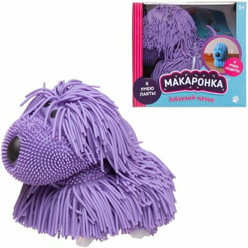 Интерактивная игрушка ABtoys Макаронка Собака фиолетовая ходит, звуковые и музыкальные эффекты макаронка коала фиолетовая ходит звуковые и музыкальные эффекты
