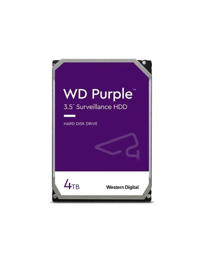 Жесткий диск 3.5" Western Digital WD Purple 4 ТБ, SATA III, 256 Mb, 5400 rpm (WD43PURZ)