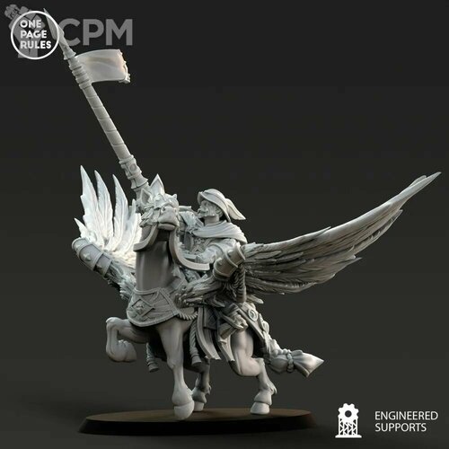 Warhammer Empire Captain on Pegasus Lance 1/Имперский Капитан на Пегасе 1