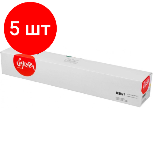 комплект 5 штук тонер картридж retech tk 895y жел для kyocera fs c8020 8025 8520 8525 Комплект 5 штук, Картридж лазерный SAKURA TK-895Y жел. для Kyocera Mita FS-C8020MFP/8025MFP