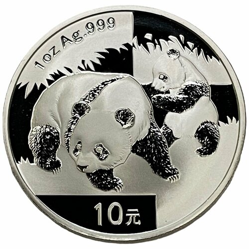 Китай 10 юаней 2008 г. (Панда) (Proof) монета китай 10 юаней 2011 год панды серебро 999 пруф