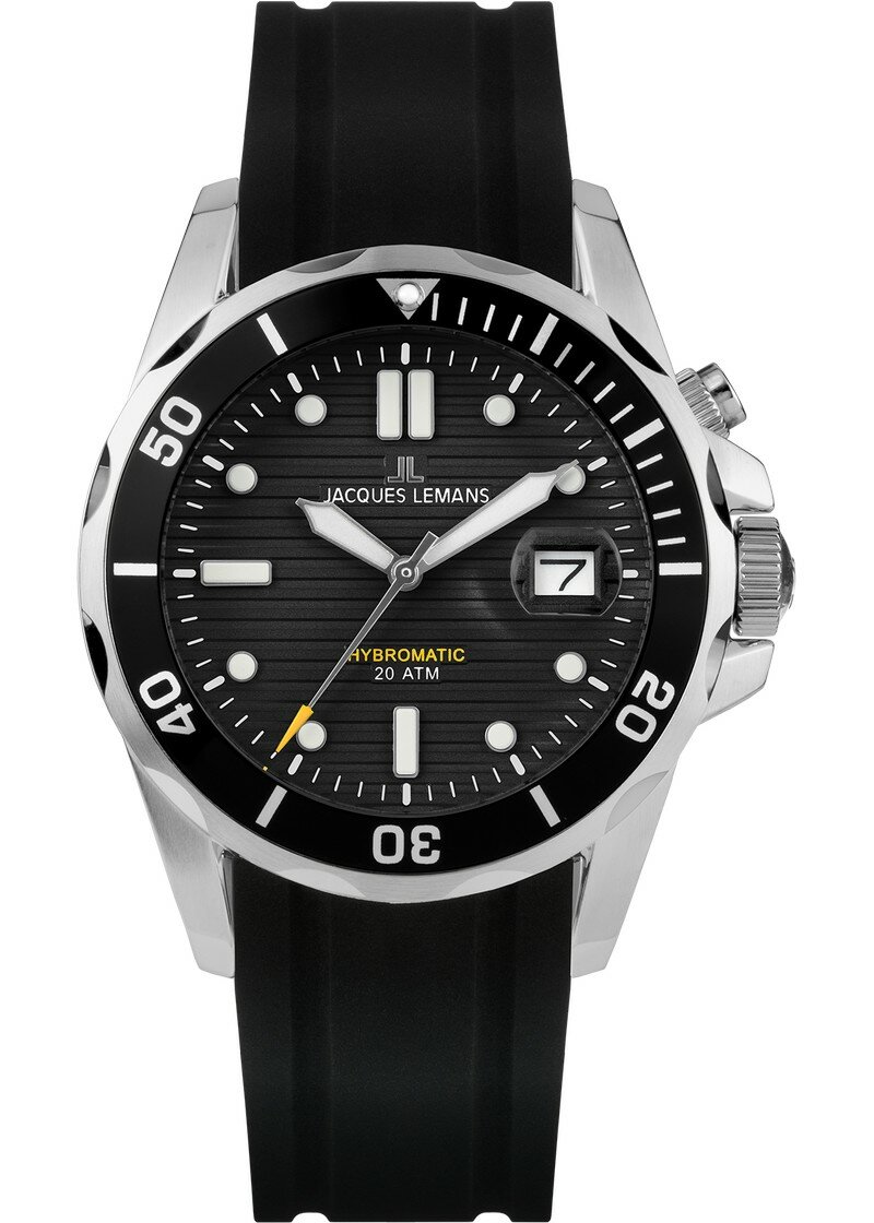 Наручные часы JACQUES LEMANS Hybromatic, черный
