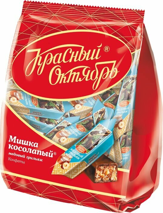Конфеты Красный Октябрь Мишка косолапый Медовый грильяж 200г