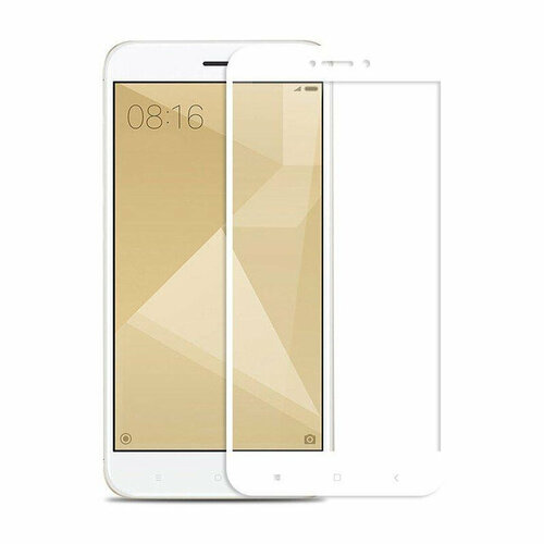 Защитное стекло 5D для Xiaomi Redmi Note 5A белое