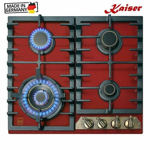 Газовая варочная панель 58х51 см Kaiser Empire KCG 6335 RotEm Turbo красная 5959900₽