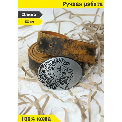 фото Ремень , размер 161, коричневый нет бренда