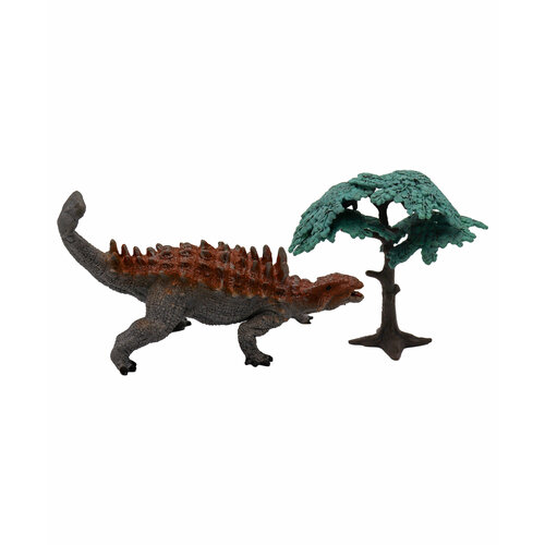 фигурка динозавр анкилозавр оранжевый с аксессуаром Фигурка Funky Toys Динозавр Анкилозавр оранжевый, FT2204102
