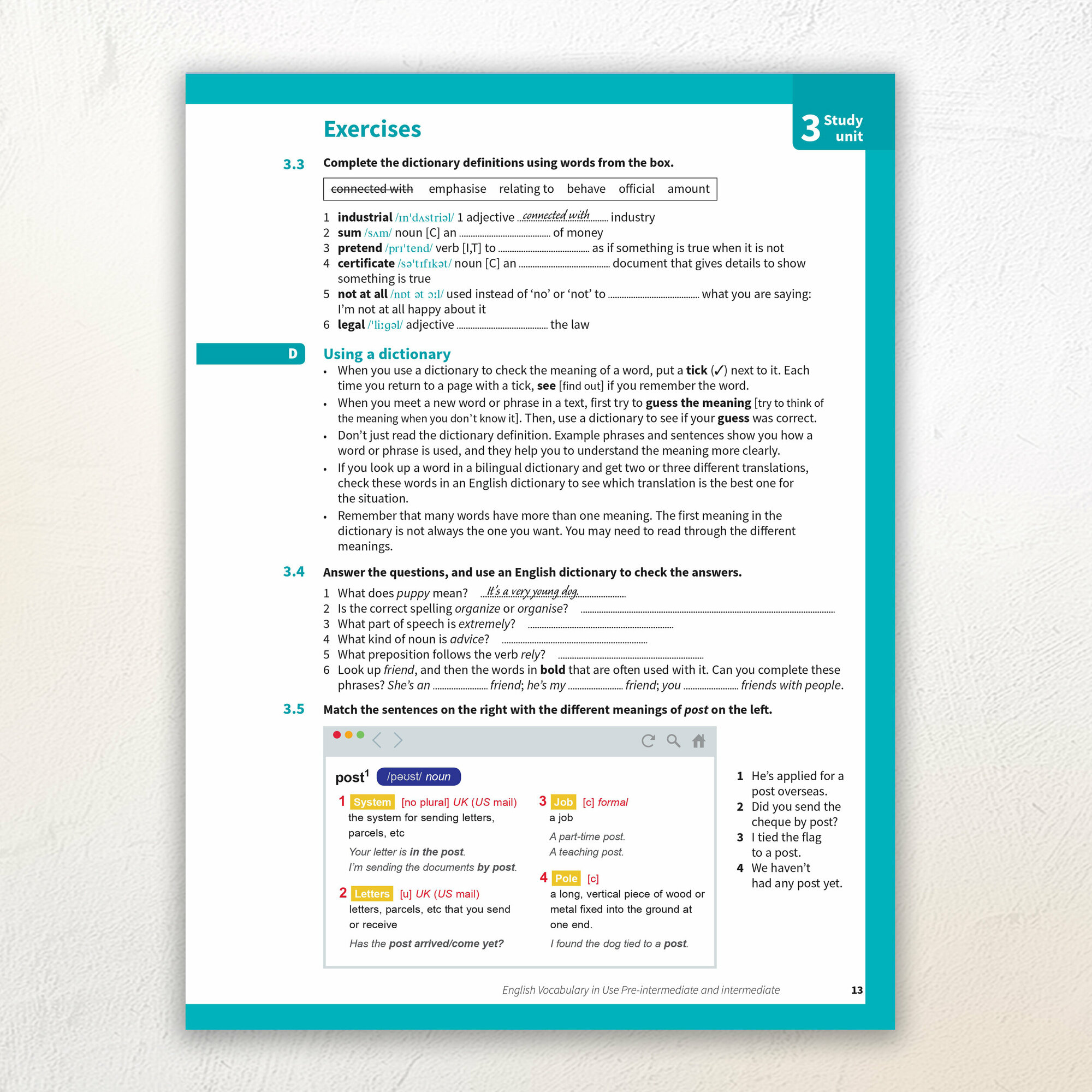 Stuart Redman "English Vocabulary in Use Pre-intermediate and Intermediate Book with Answers: Vocabulary Reference" мелованная - фото №20
