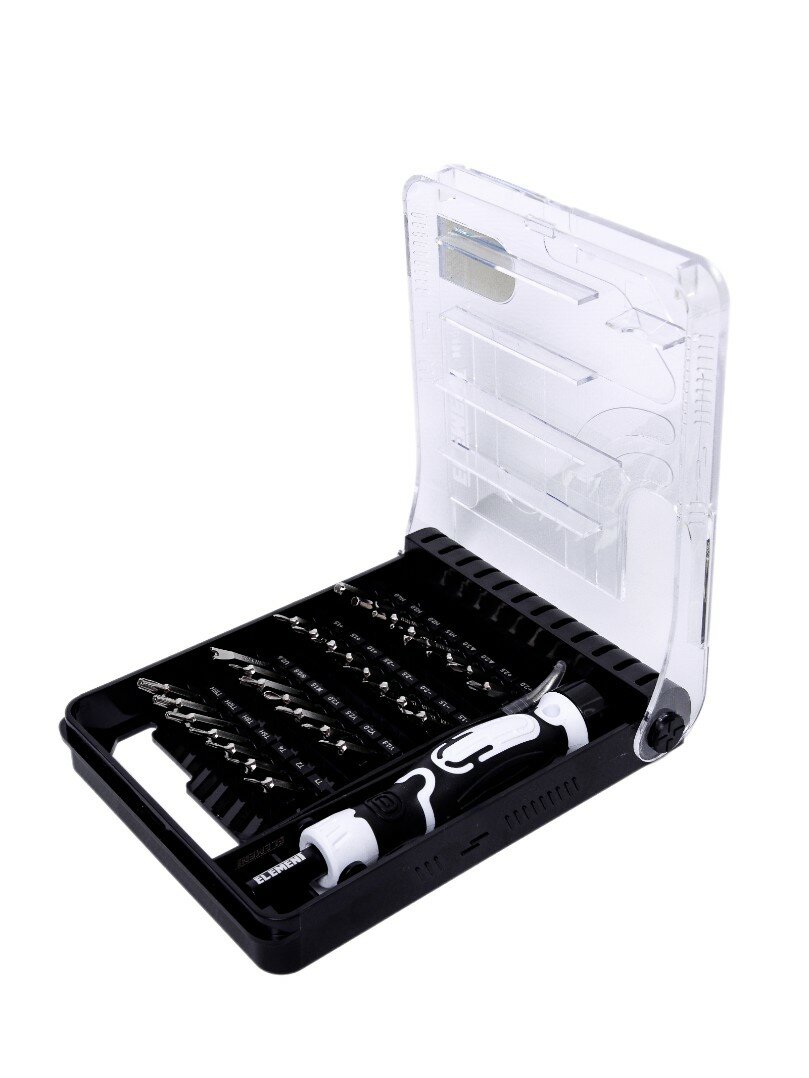фото Отвертка с набором бит ELEMENT 8189A (32 предмета в наборе)