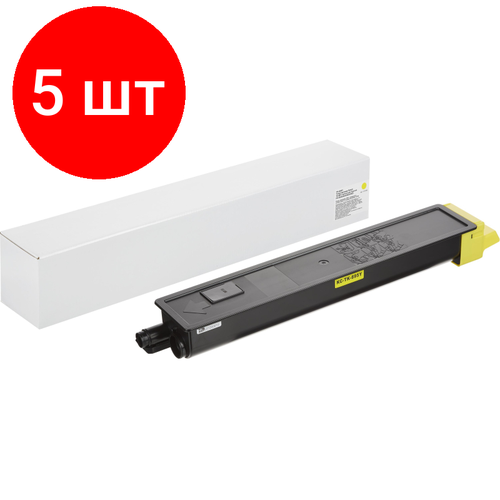 Комплект 5 штук, Тонер-картридж Retech TK-895Y жел. для Kyocera FS-C8020/8025/8520/8525 комплект 2 штук тонер картридж retech tk 895m пур для kyocera fs c8020 8025 8520 8525