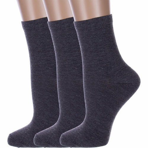 Носки HOBBY LINE, 3 пары, размер 36-40, серый носки macho 3 пары размер 36 40 серый