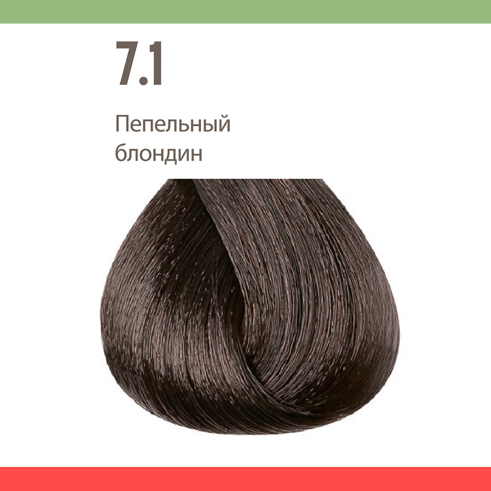 PROFESSIONAL BY FAMA Профессиональная краска для волос ABSOLUTE, 7.1 Пепельный Блондин, 80 мл