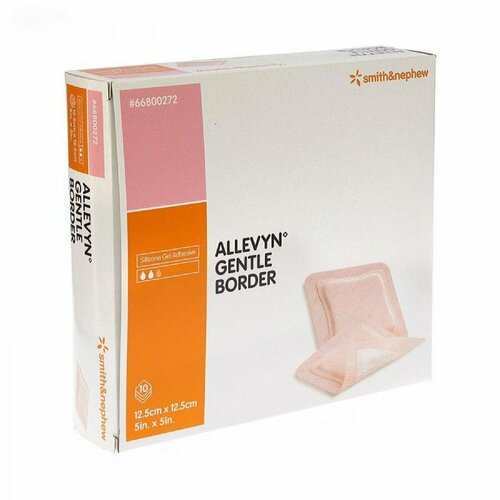 Allevyn Adhesive / Аллевин Адгезив - полиуретановая адгезивная губчатая повязка 12,5 х 12,5 см 1 шт