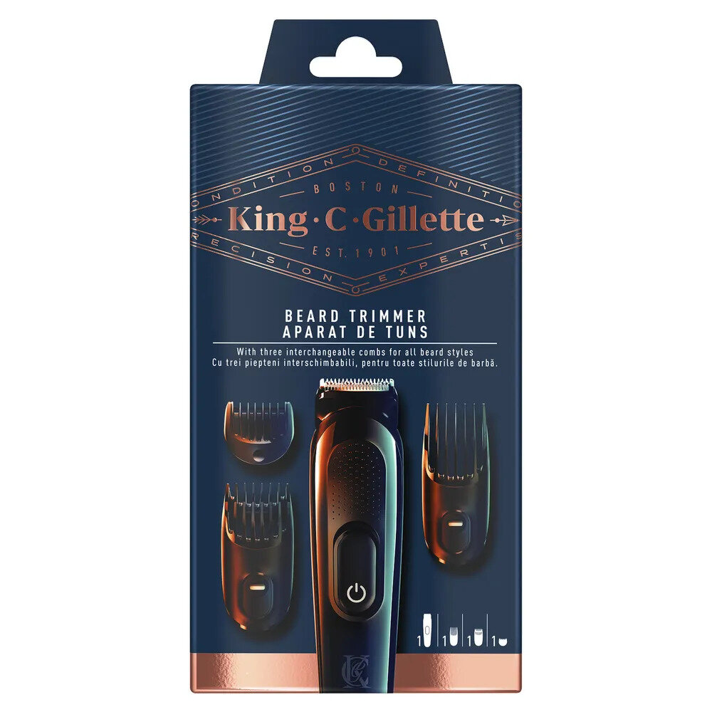 Триммер King C Gillette Size 6 электрический для бороды - фото №17