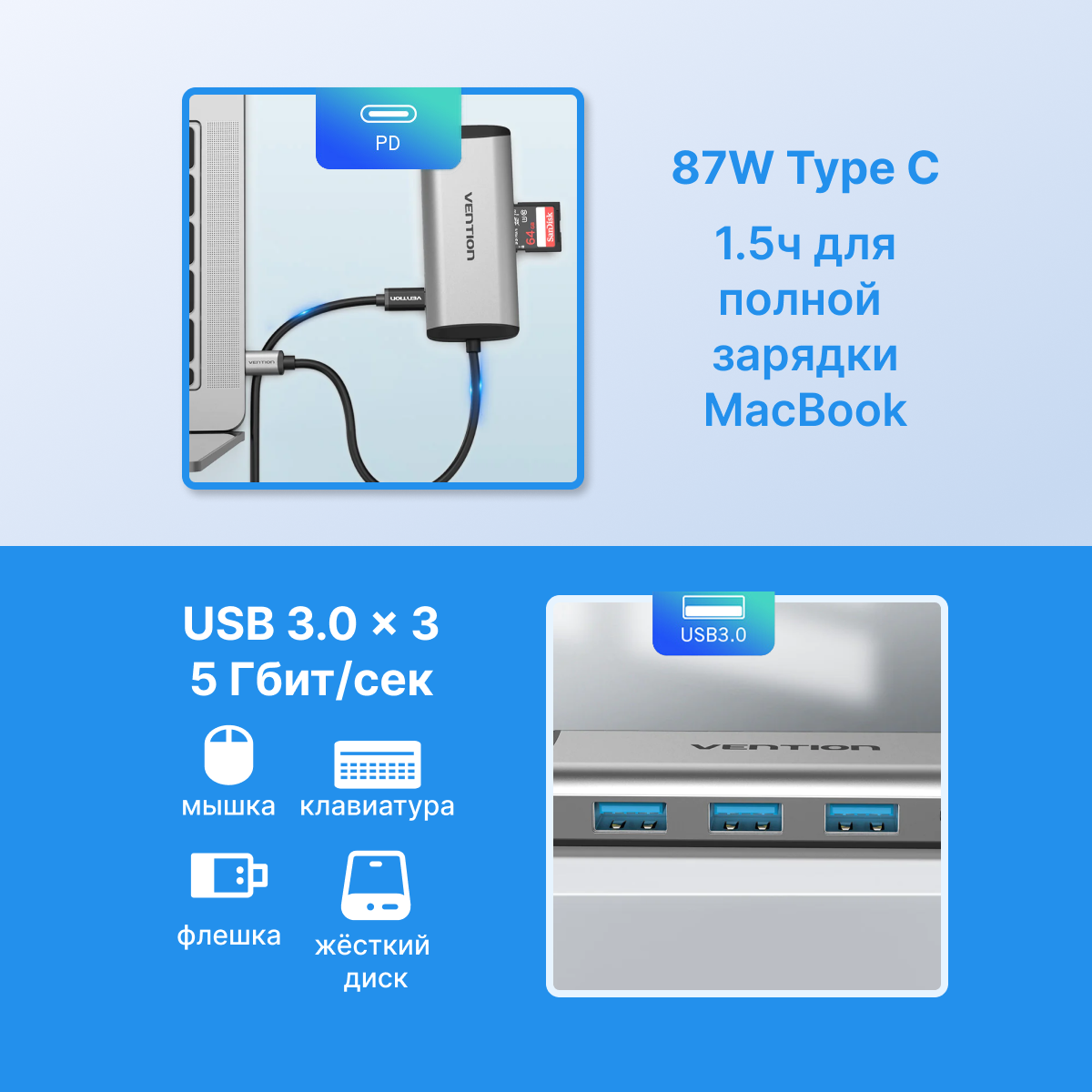 Концентратор Vention - фото №5