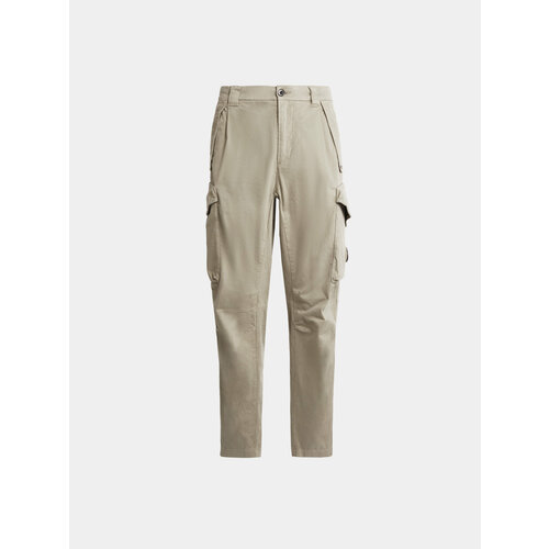 фото Брюки c.p. company stretch sateen loose, размер 52, бежевый