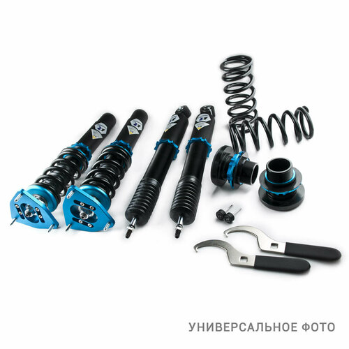 Комплект винтовой подвески (койловеров) LinesRacing Subaru BRZ 2013- с регулировками высоты (фултап), жесткости (36 регулировок), развала, SD-061