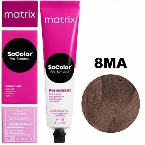 MATRIX SOCOLOR.beauty Стойкая крем-краска для волос 8MA Светлый блондин мокка пепельный, 90мл