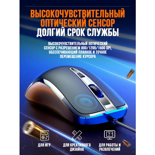 Проводная компьютерная мышь Philips SPK7241 - черная проводная мышь 189000₽