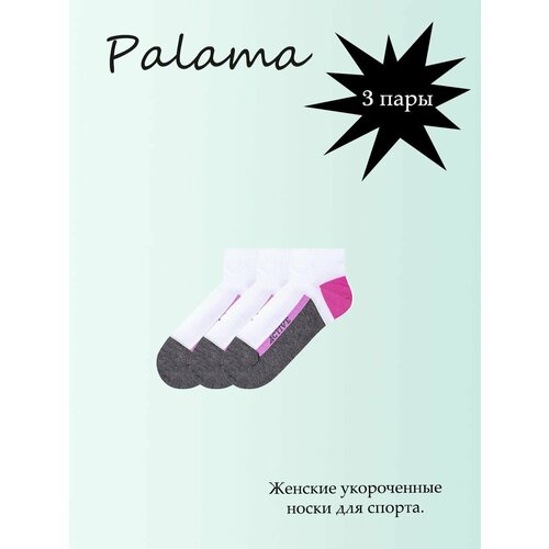 фото Носки palama, 3 пары, размер 35-37, розовый
