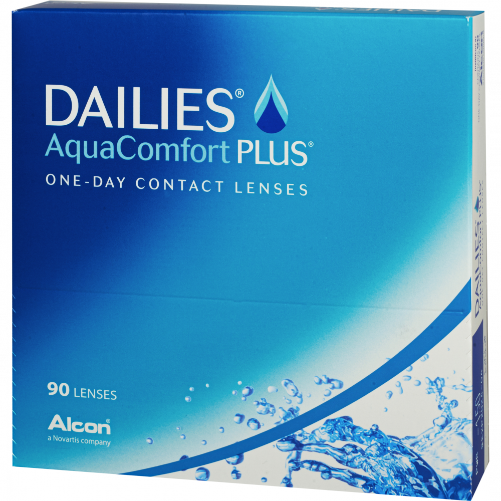 Alcon Контактные линзы DAILIES AQUA COMFORT PLUS (90 шт.), D - 5,75