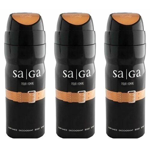 Emper Дезодорант для мужчин Saga Man, 200 мл, 3 шт