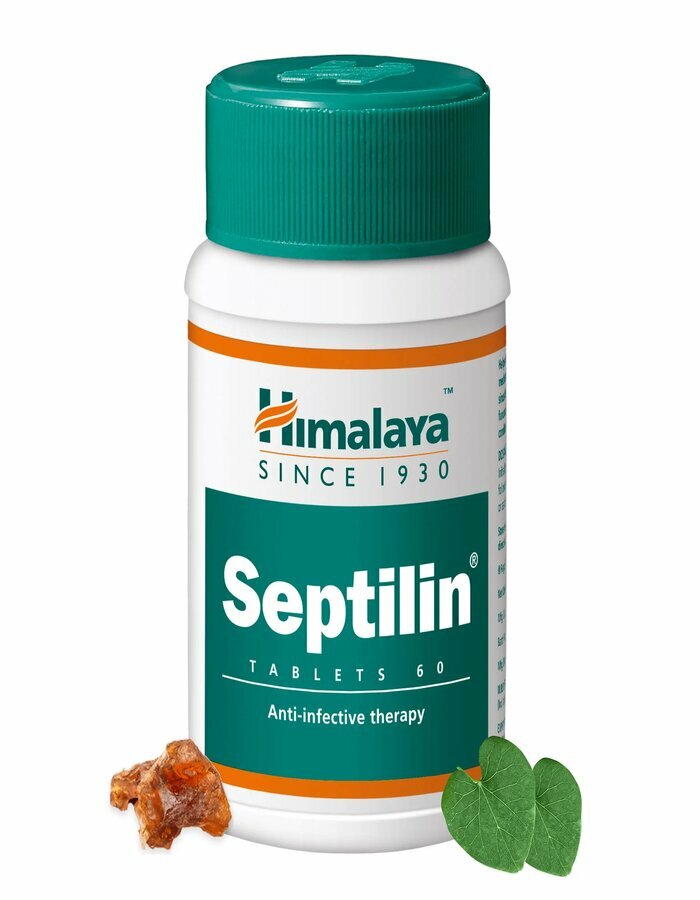 Септилин Хималая Экстракт растений Septilin Himalaya укрепление иммунитета, при простуде и кожных инфекциях, иммуномодулятор, природным антибиотик