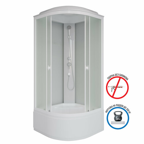 фото Душевая кабина niagara promo p90/40/mt (900х900х2150), угловая