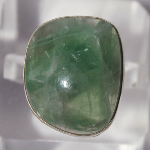 Кольцо True Stones, флюорит, размер 17.5, зеленый, фиолетовый