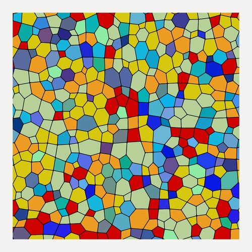 Изображение товара Витражная самоклеящаяся пленка для окон / стёкол. Мозаика-2. 70х140 см.