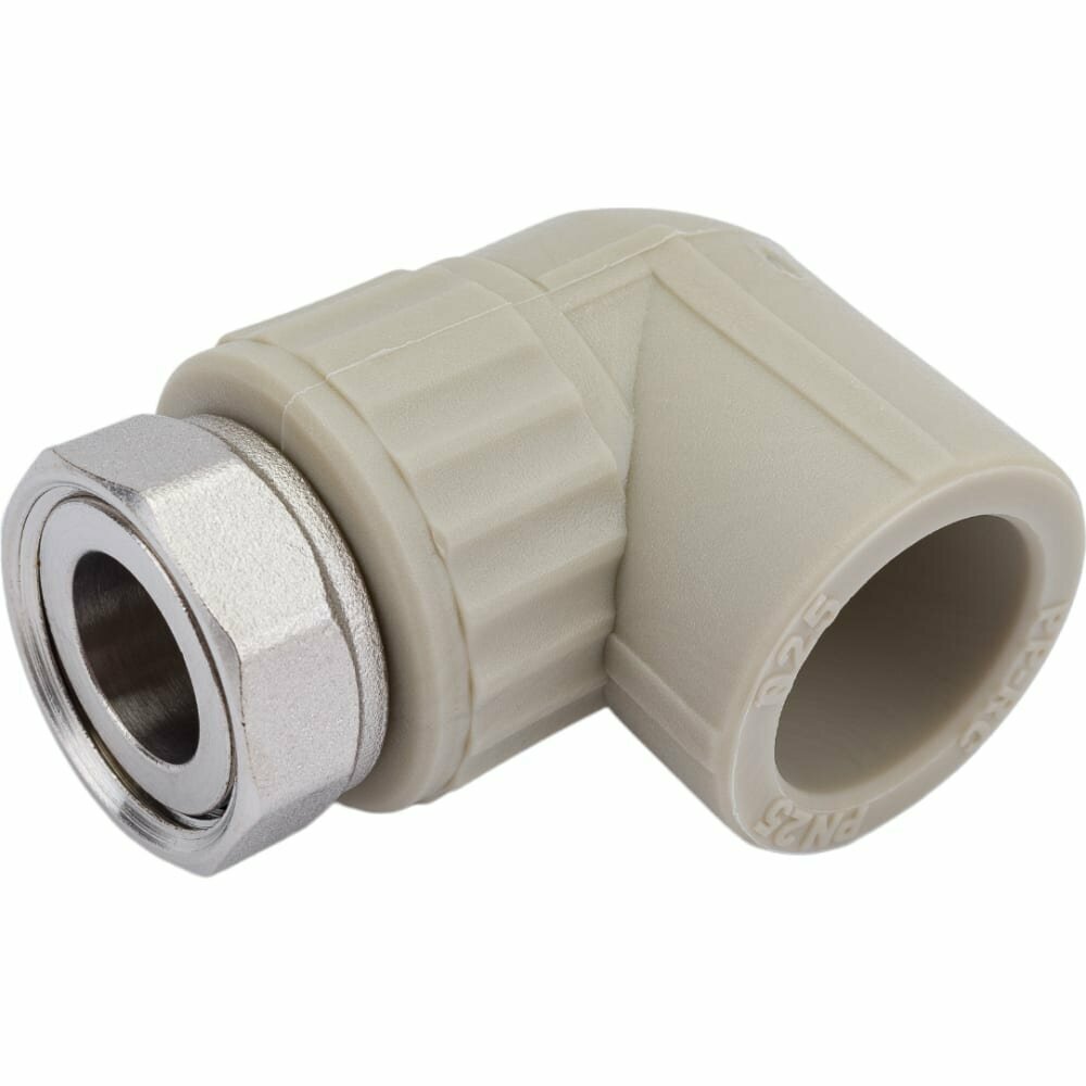Угольник PP-R с накид. гайкой VALFEX STANDARD 25ммх3/4", серый — фото 5