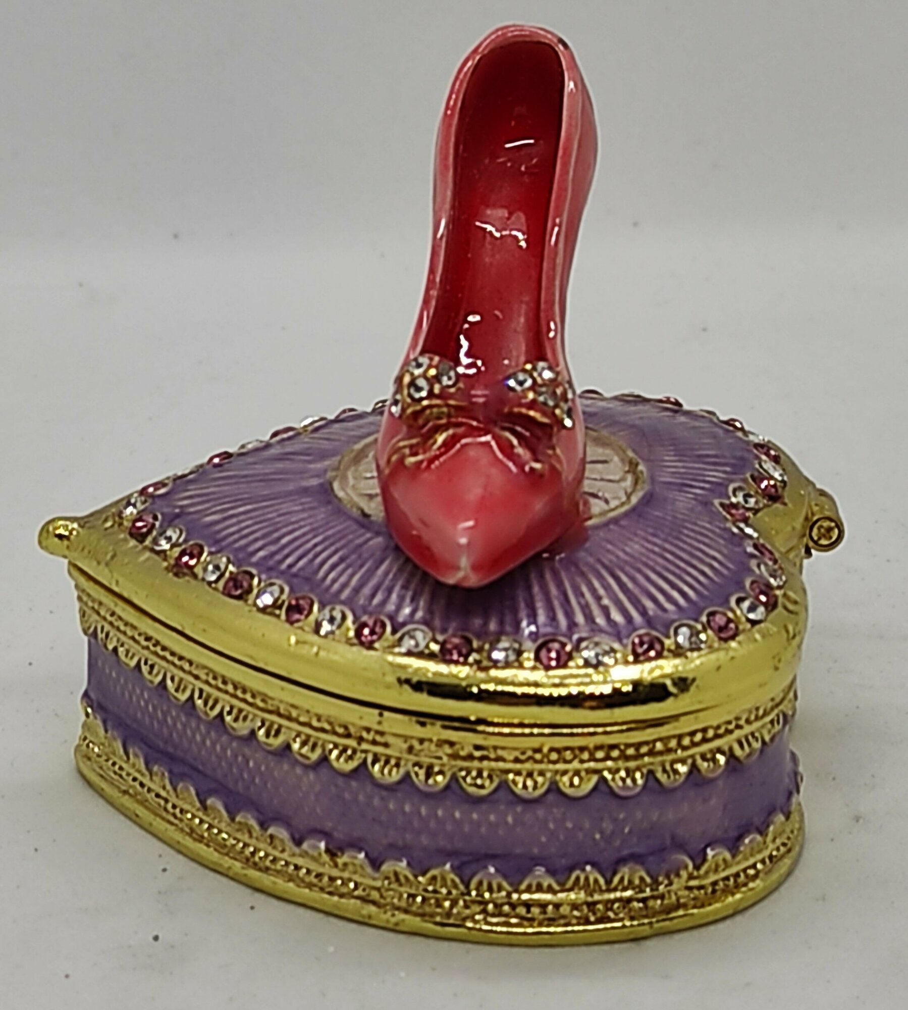 Шкатулка Фаберже " туфелька" — фото 1