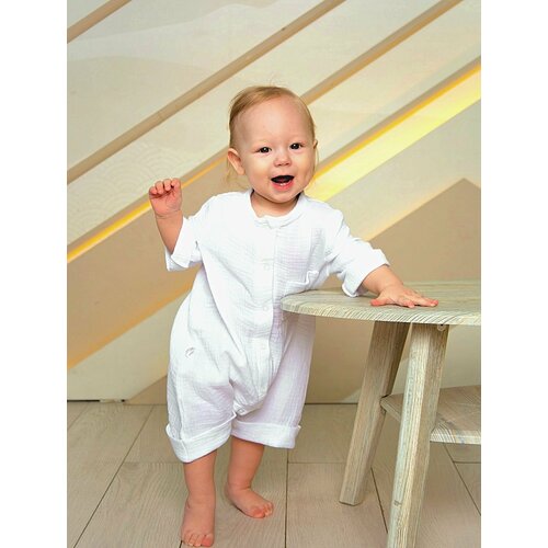 Песочник Jolly Baby, размер 56-62, белый