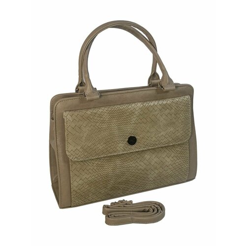 фото Сумка arlion 000-595 кофе плетенка, фактура матовая, бежевый