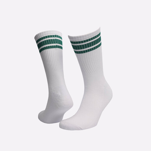 фото Носки sneakerhead striped sox, размер 42/45, белый, зеленый