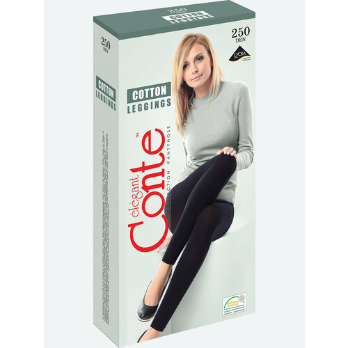 фото Легинсы conte elegant cotton leggings, 250 den, черный