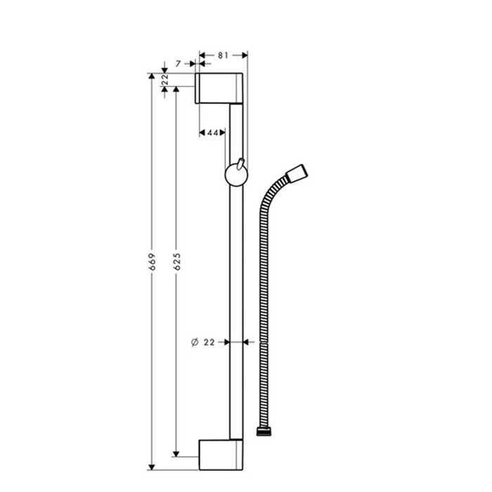 Штанга для душа Hansgrohe - фото №4