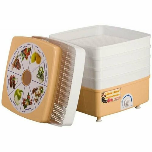 Сушилка для продуктов Ротор Дива Люкс СШ-010 5 реш гофротара квадратная 377000₽