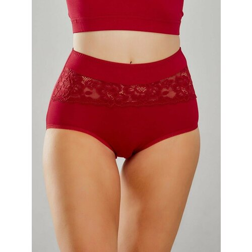 фото Трусы senso трусы слипы с высокой посадкой большие размеры., размер 54, красный