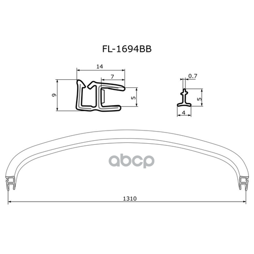 Молдинг Лобового Стекла (Снизу) Ford Focus 04-11 FLEXLINE арт. FL-1694BB