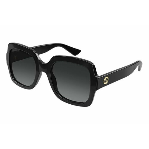 Солнцезащитные очки GUCCI, черный, серый gucci gg 1076 s 002