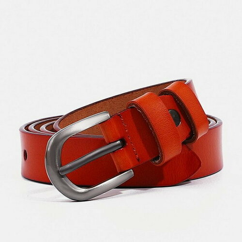 фото Ремень сима-ленд, размер 105, оранжевый сима-лэнд