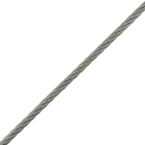 Трос нержавеющая сталь А4 DIN 3055 2 мм цвет серебро, 10 м/уп. STANDERS