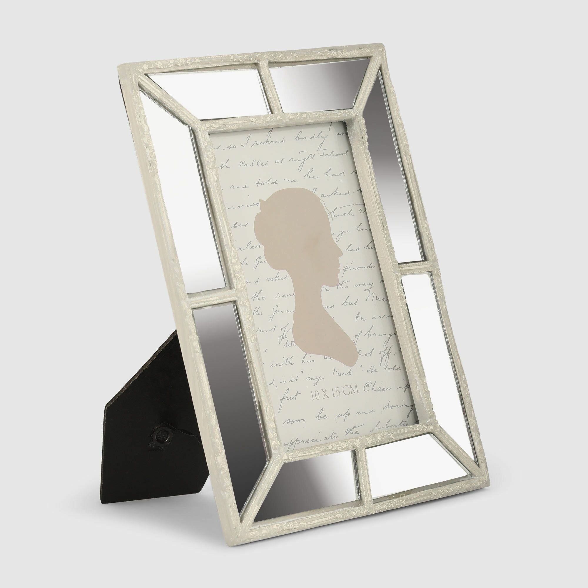 фото Фоторамка Kimberley зеркальная серебристая 16,4х1,7х21,2 см, рамка для фото