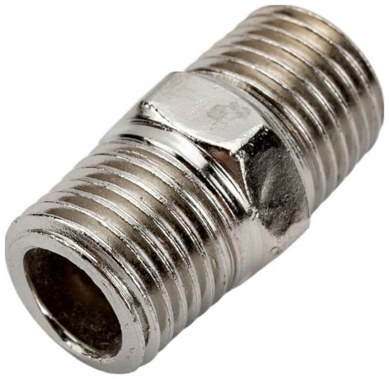 Соединение нар. резьба 1/4" х нар. резьба 1/4" (сталь) ECO (AS-MT14/MT14) — фото 6