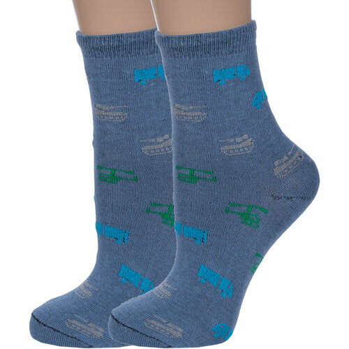 Носки Альтаир 2 пары, размер 18, синий носки альтаир 2 пары размер 18 синий серый