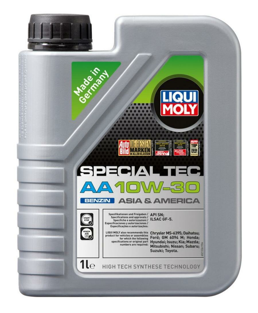 LIQUI MOLY 21336 Масло моторное Special Tec AA Benzin 10W-30 SN GF-5 (1л)