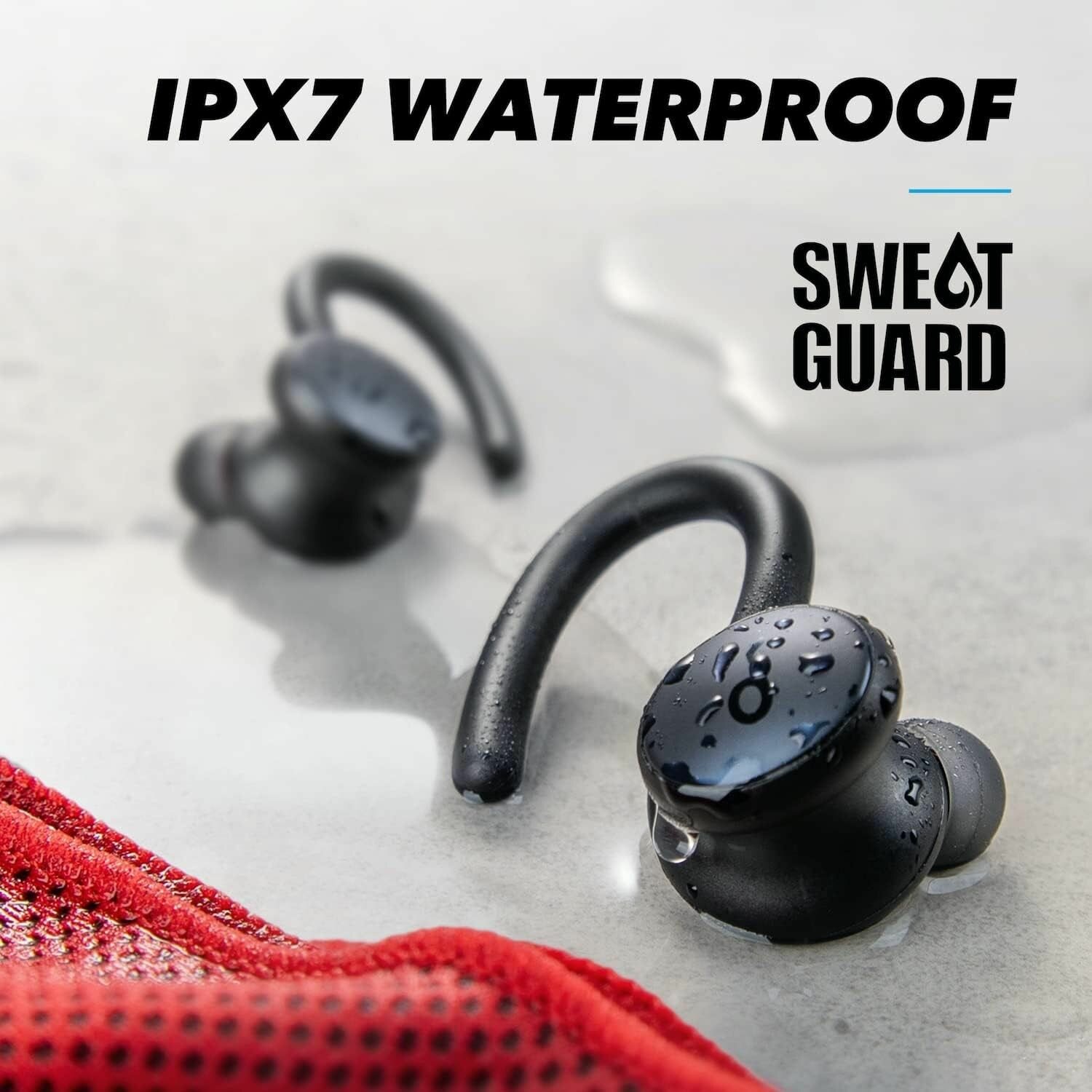 Наушники беспроводные Soundcore by Anker Sport X10 - Black, черные — фото 1