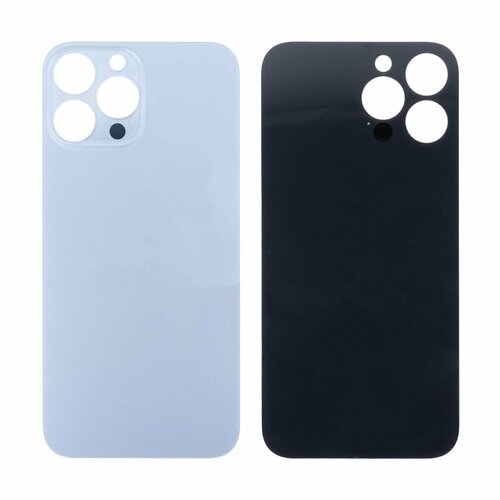 Задняя крышка - iPhone 13 Pro Max, из стекла, цвет голубой, 1 шт