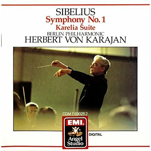 audio cd sibelius the seven symphonies kullervo 4 cd AUDIO CD Sibelius: Symphonies Nos. 4-7, etc. Berliner Philharmoniker, Herbert von Karajan (2 CD)